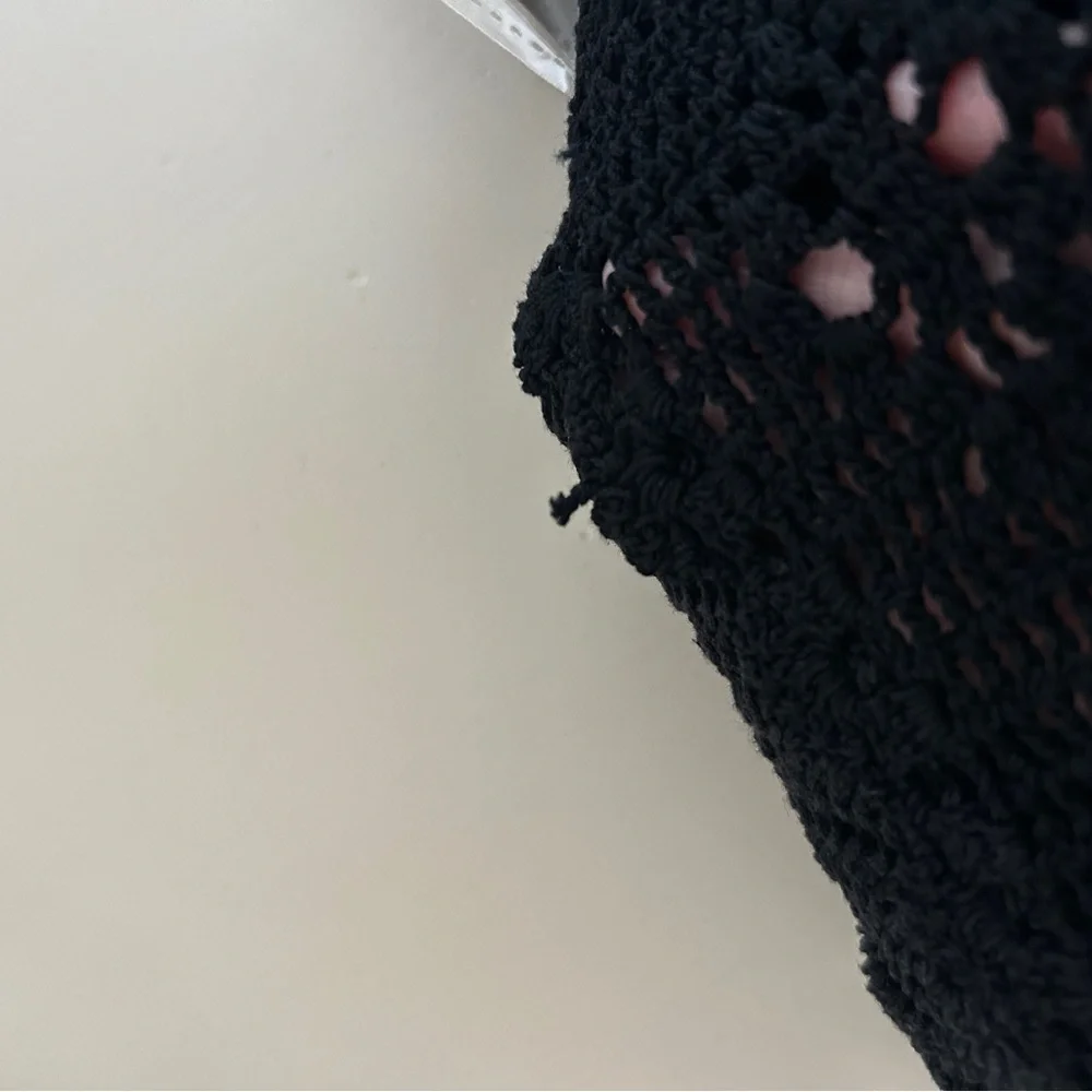 Doen Lucienne Crochet Midi Dress Black - Picture 10 of 11